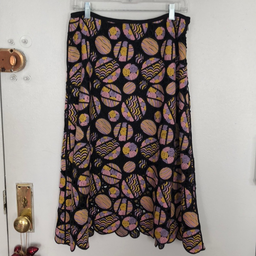 Cynthia Rowley embroidered skirt 10